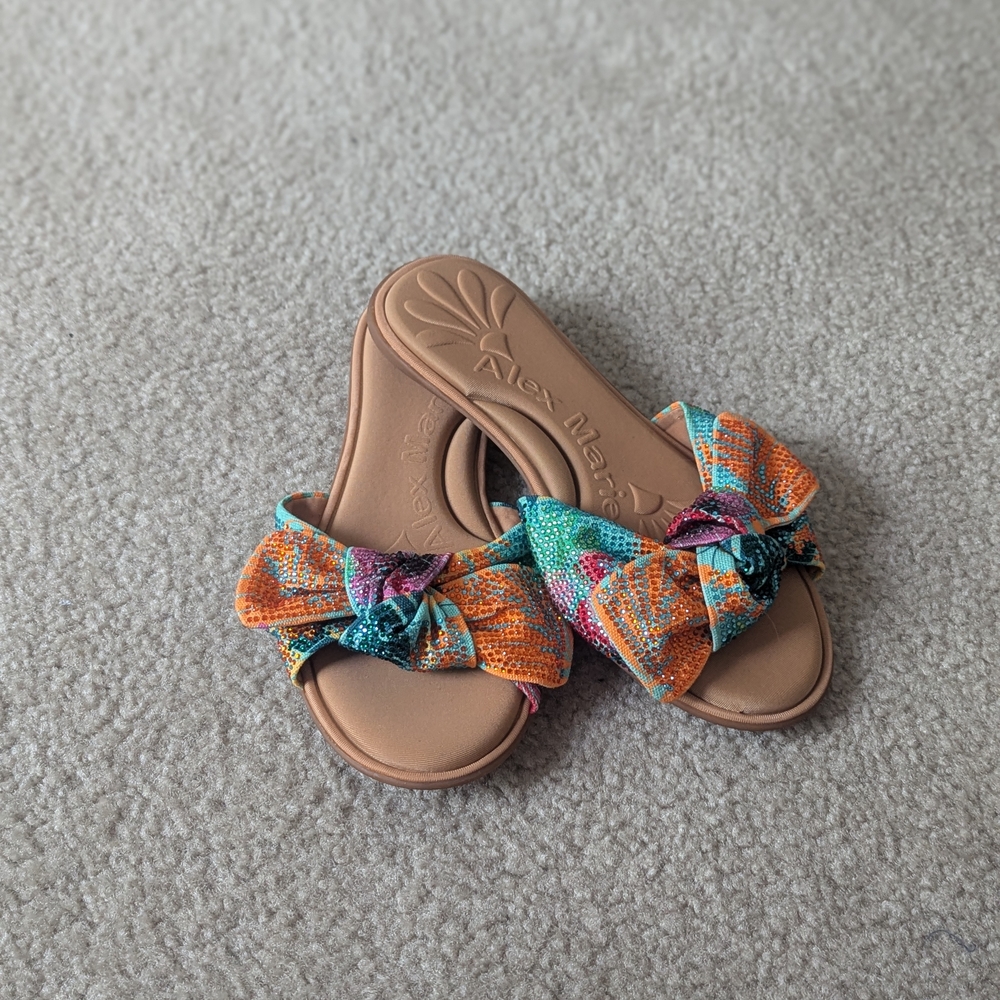 Alex Marie Orange Hamala Sandals